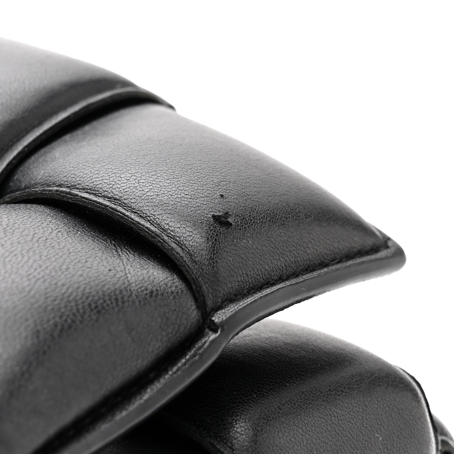 BOTTEGA VENETA Nappa Maxi Intreccio Padded Cassette Crossbody Bag Black