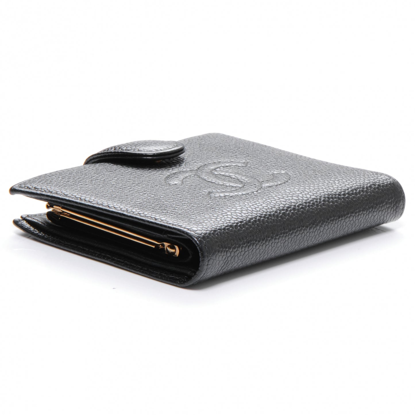 Caviar Bi-fold Wallet Black