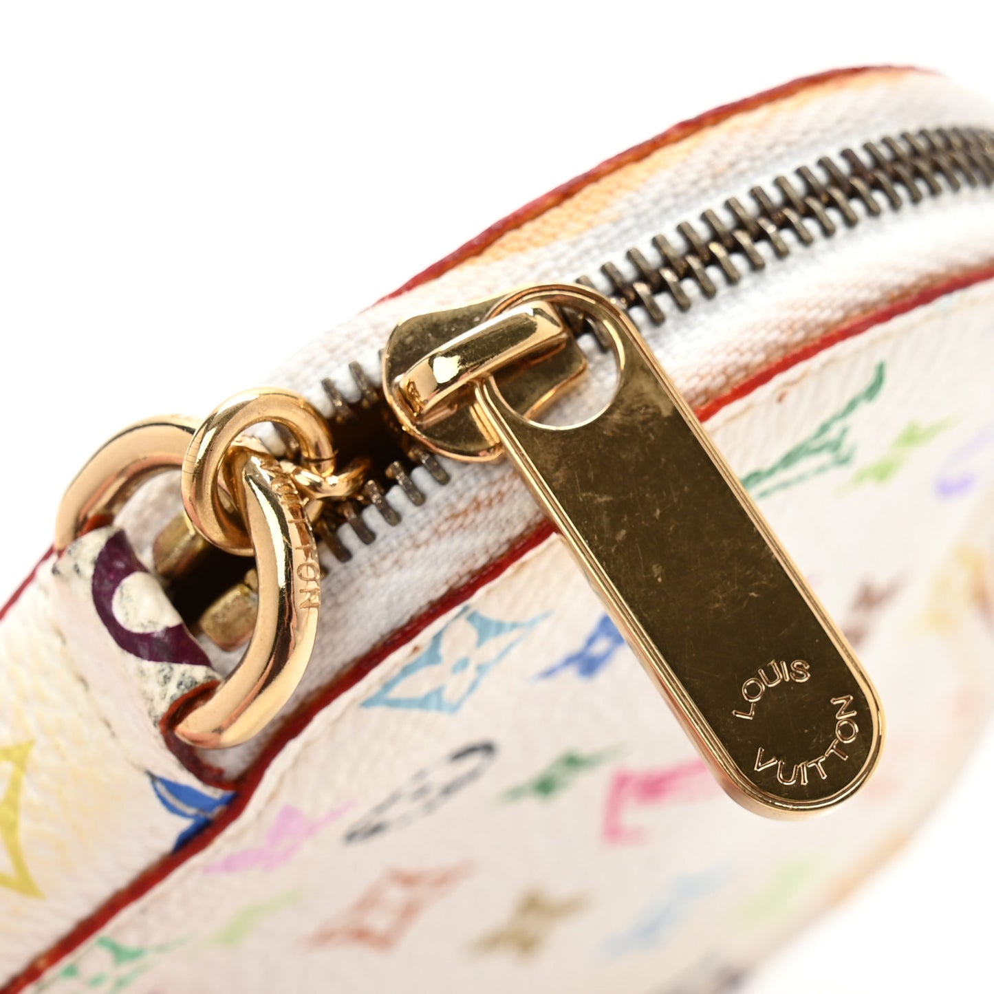 Monogram Multicolor Coeur Heart Coin Purse White