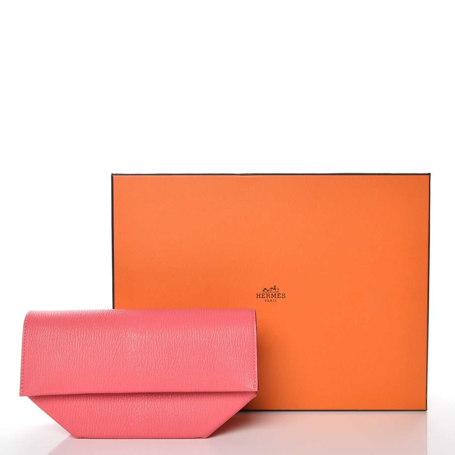 Chevre Mysore Medium Opli Clutch Rose Lipstick