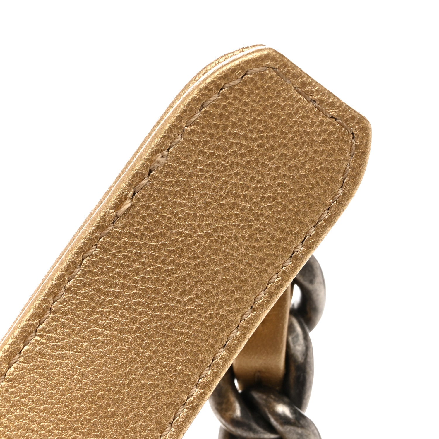 Chanel Metallic Goatskin Quilted Medium Chanel 19 Flap Gold
