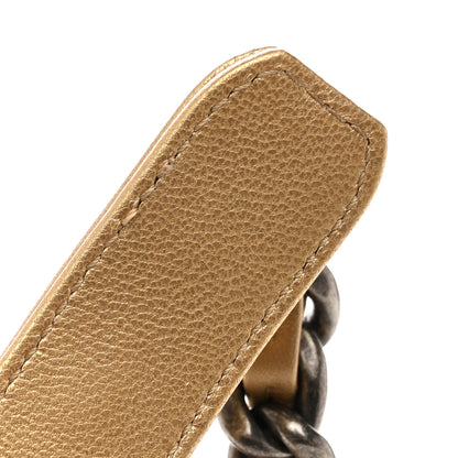Chanel Metallic Goatskin Quilted Medium Chanel 19 Flap Gold 11 of 12
