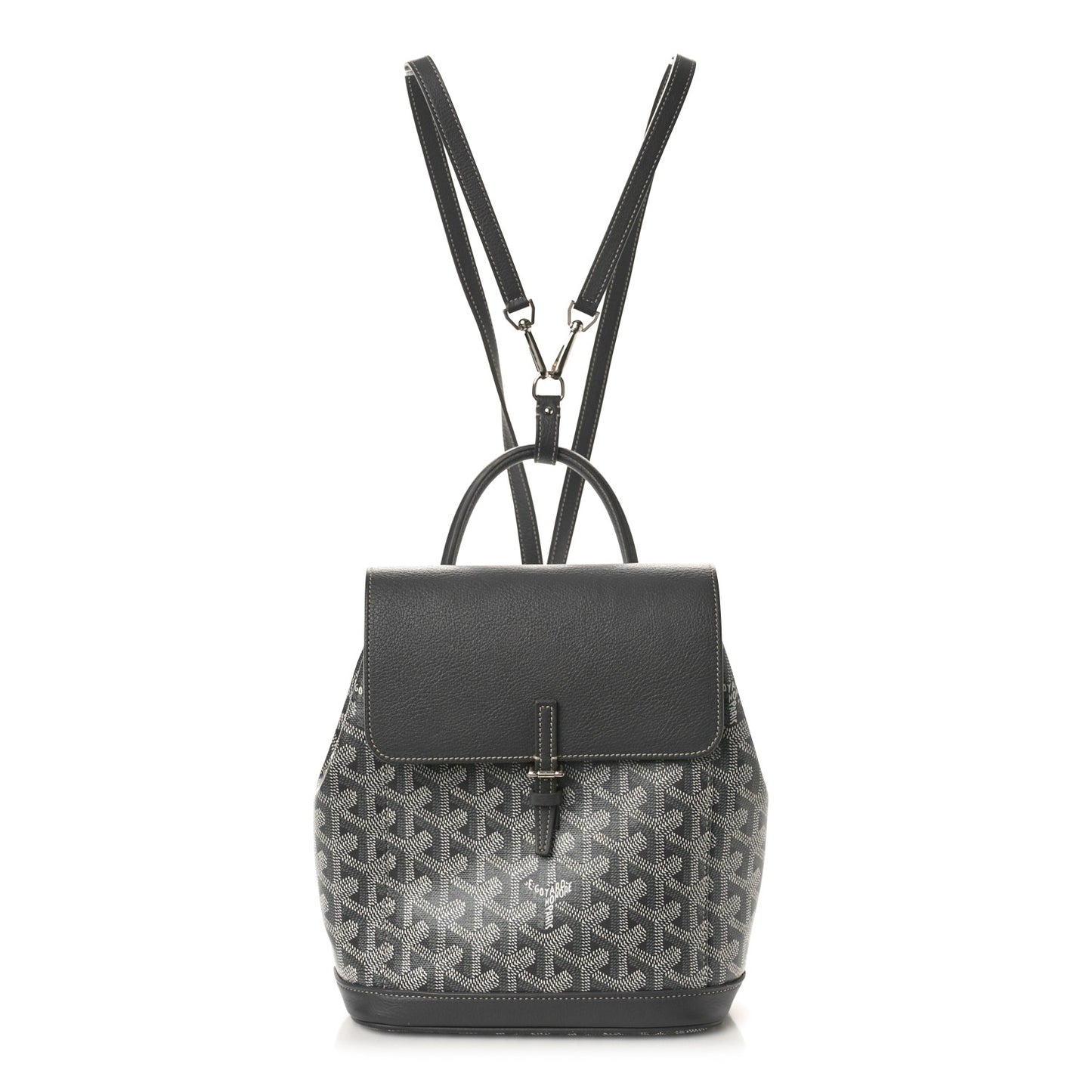 Goyardine Calfskin Mini Alpin Backpack Grey