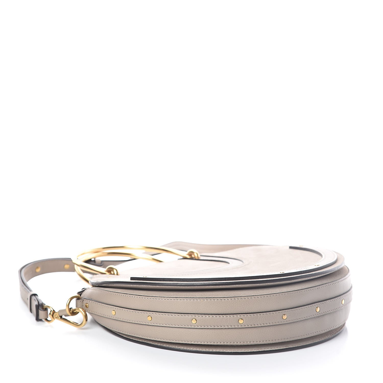 Chloe Calfskin Suede Medium Pixie Bag Motty Grey 4 of 9
