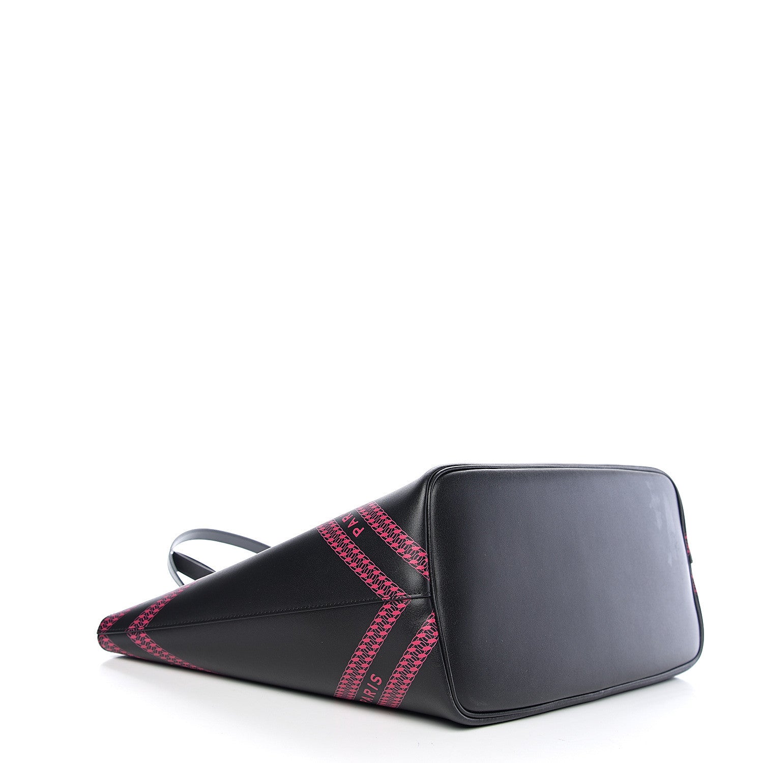 Givenchy Smooth Calfskin Logo Chain Wing Shopper Tote Black Pink 3 of 9