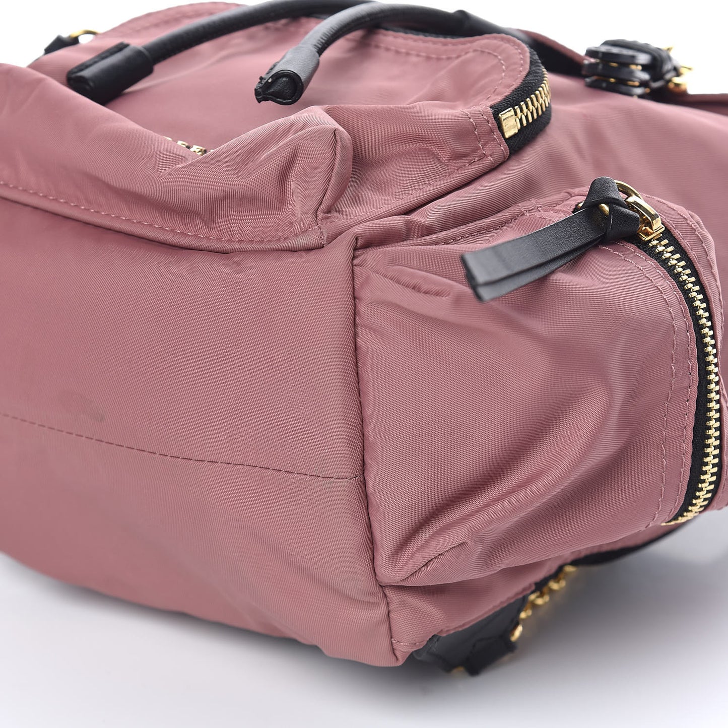 Nylon Small Rucksack Backpack Mauve Pink