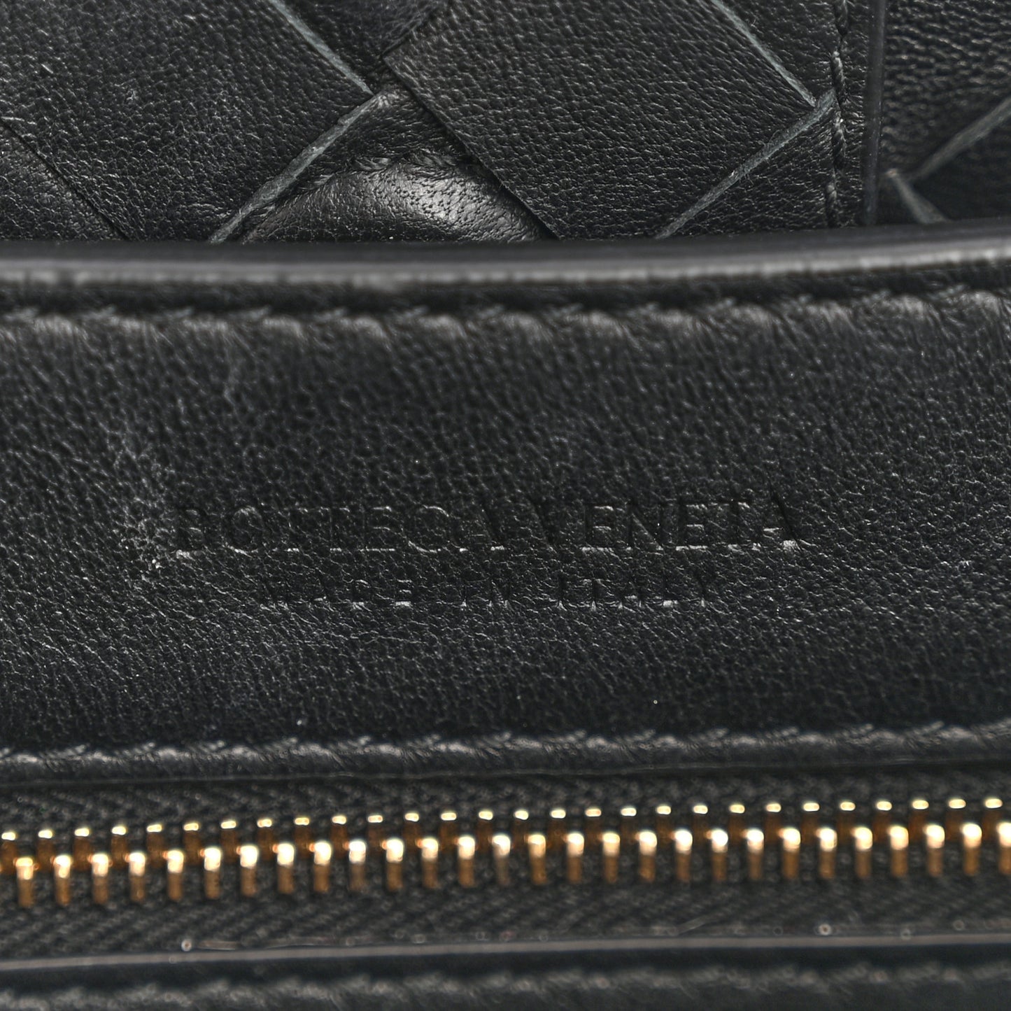 Nappa Intrecciato Small Andiamo Shoulder Bag Black