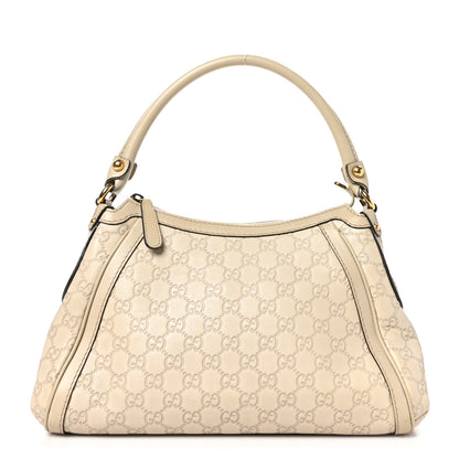 Gucci Guccissima Small Scarlett Studded Interlocking G Hobo Off White 1 of 10