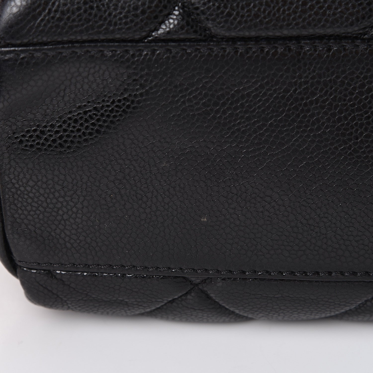 Chanel Glazed Caviar Medium Nature Flap Bag Black 14 of 15