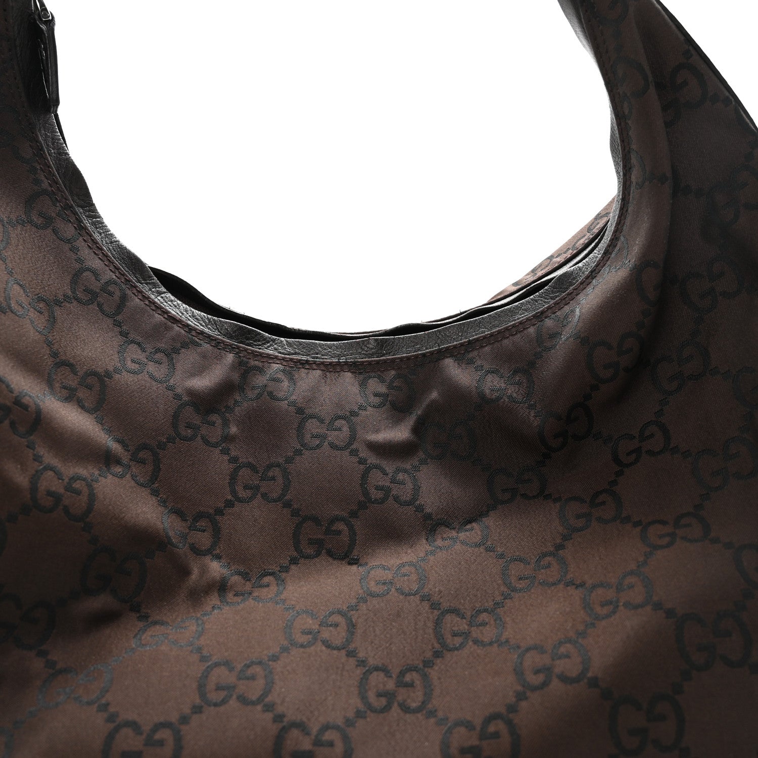 Gucci Nylon Monogram Hobo Dark Brown 1815856 – FASHIONPHILE