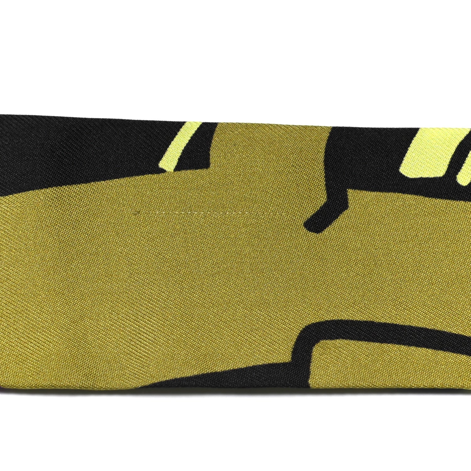Hermes Silk Graff Graffiti Twilly Fuchsia Kaki Jaune 5 of 7