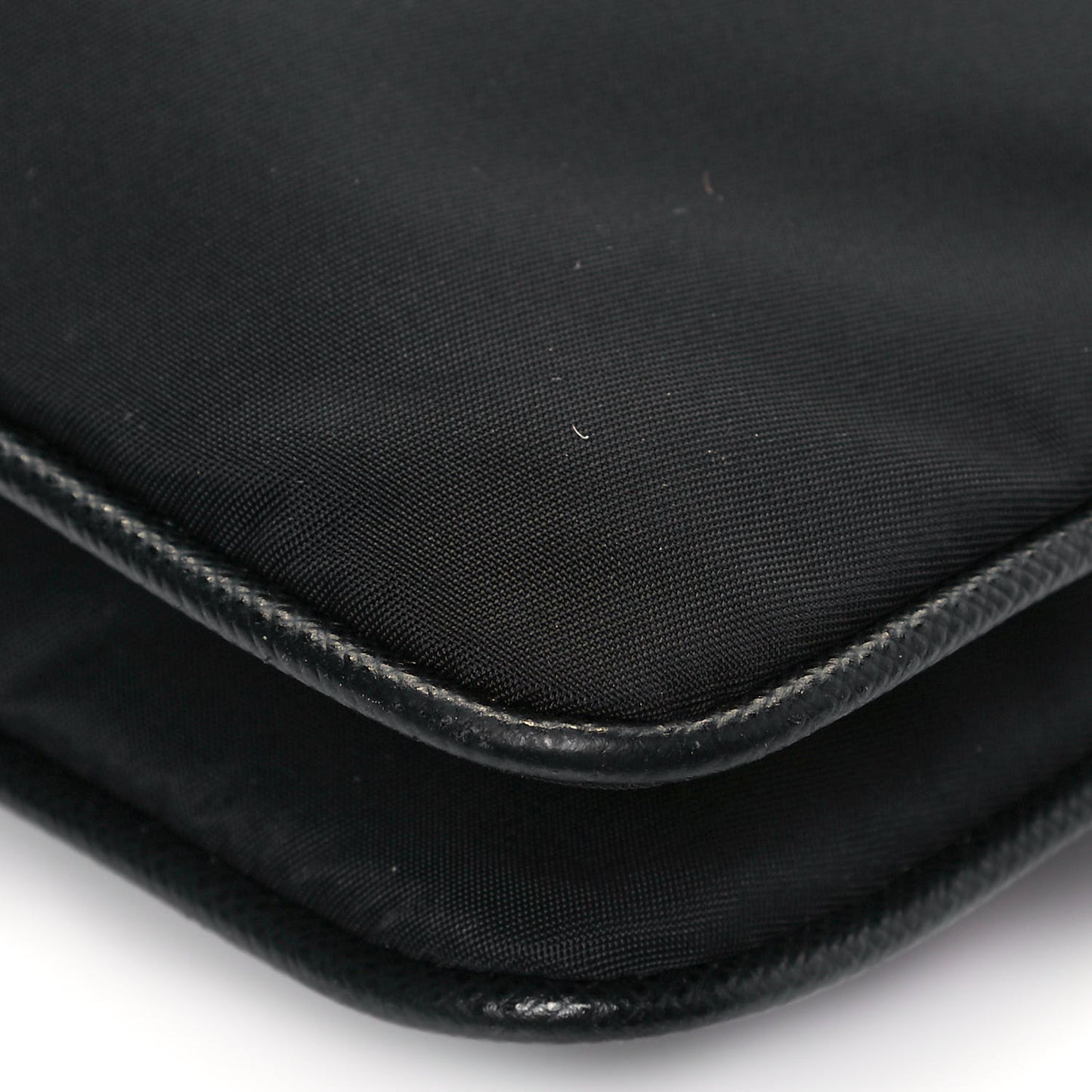 Re-Nylon Saffiano Re-Edition 2000 Double Zip Crossbody Bag Black
