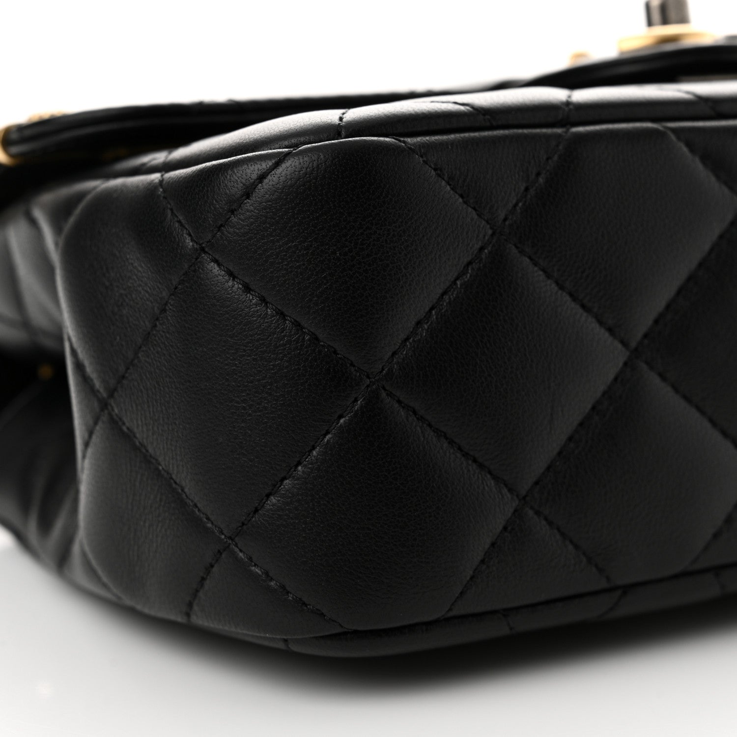 Chanel Lambskin Quilted Small Coco Clips Single Flap Black 9 of 11