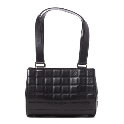 Chanel Lambskin Chocolate Bar Quilted CC Shoulder Bag Black 1 of 7