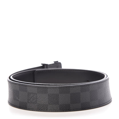 Louis Vuitton Damier Graphite LV Initiales Belt 90 36 3 of 14