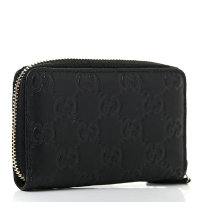 Gucci Guccissima Zip Around Card Case Black 3 of 7