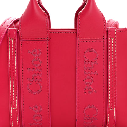 Chloe Calfskin Mini Woody Ribbon Tote Fizzy Pink 8 of 11