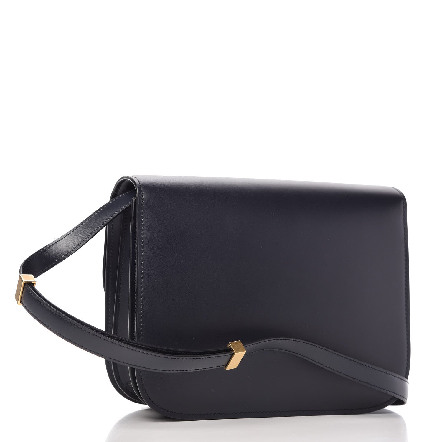 Celine Box Calfskin Medium Classic Box Flap Bag Navy 3 of 10