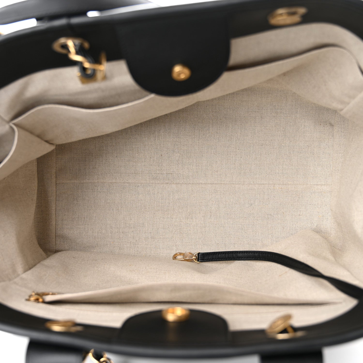 Chanel Calfskin Medium Deauville Tote Black Multicolor 6 of 12