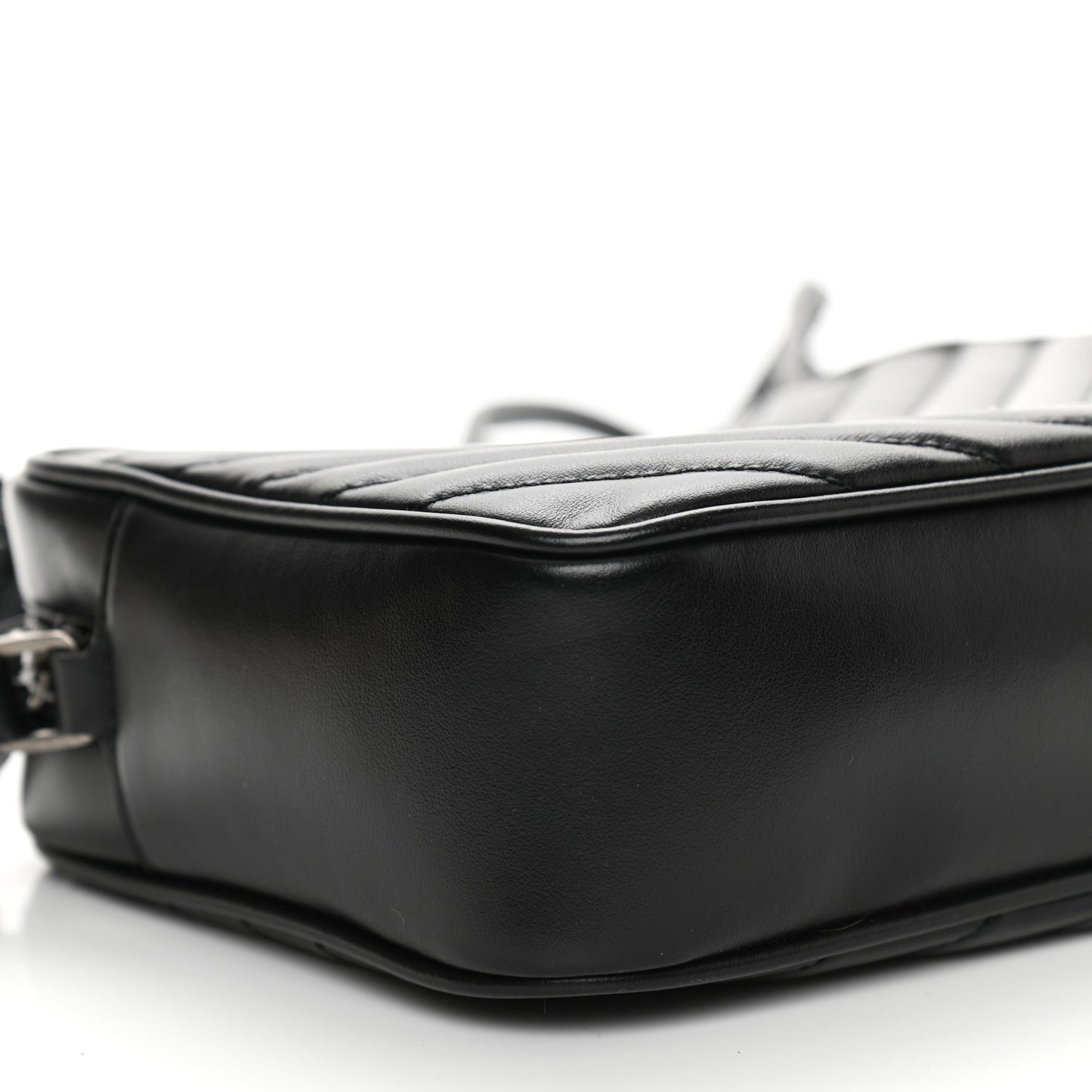 Calfskin Matelasse Monogram Lou Camera Bag Black