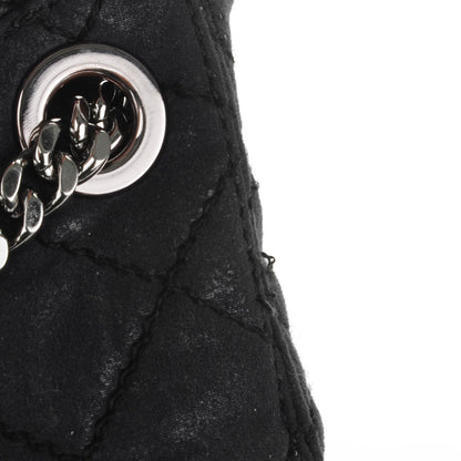 Stella McCartney Quilted Shaggy Deer Large Falabella Bucket Bag Black 5 of 7