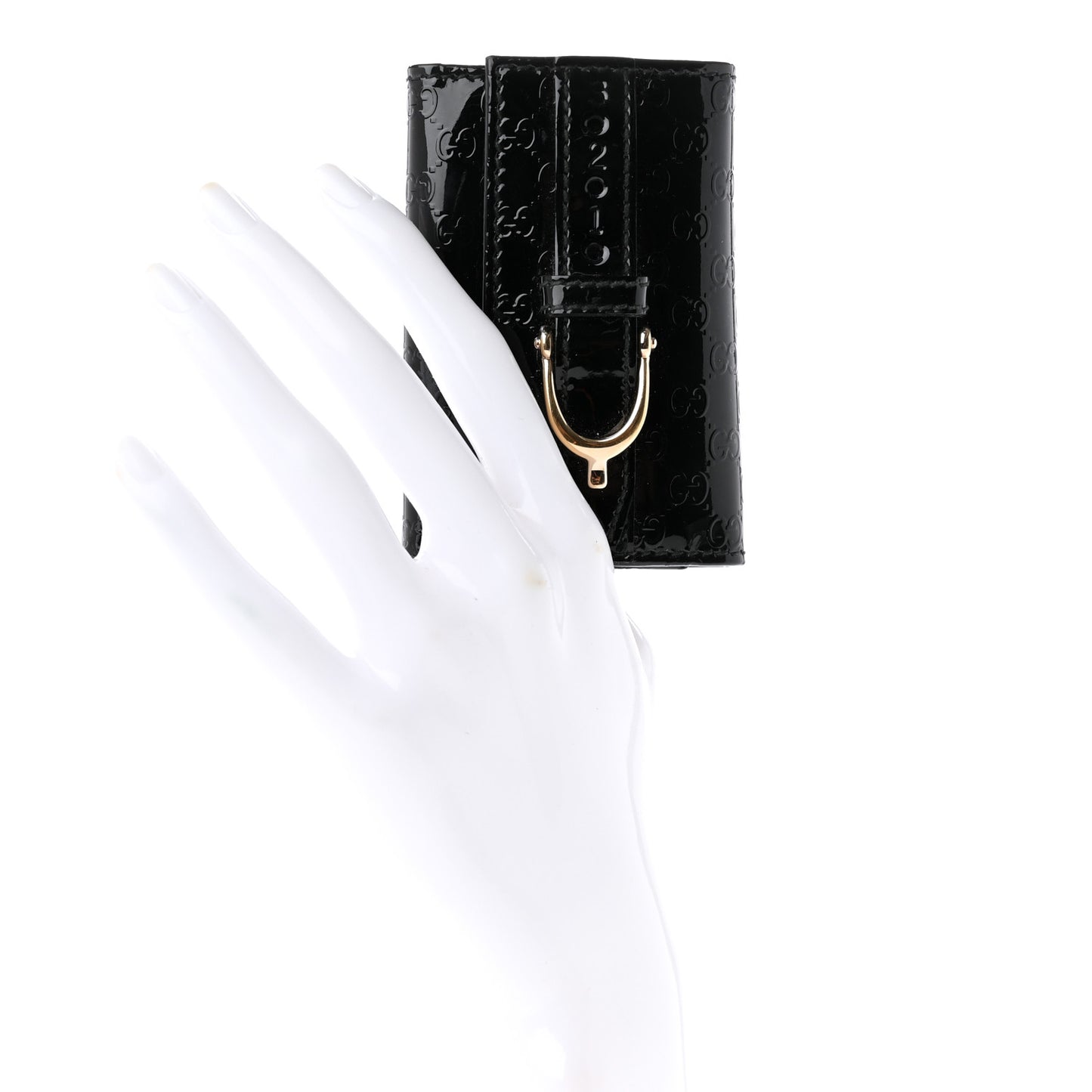 Patent Microguccissima Nice 6 Key Holder Case Black