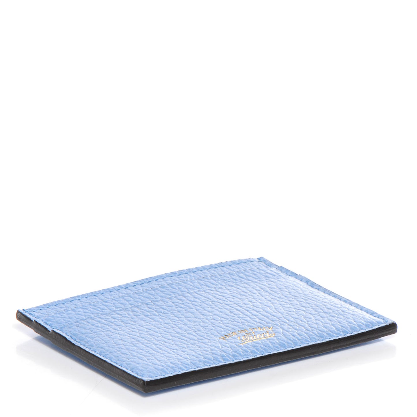 Dollar Calfskin Swing Card Case Mineral Blue