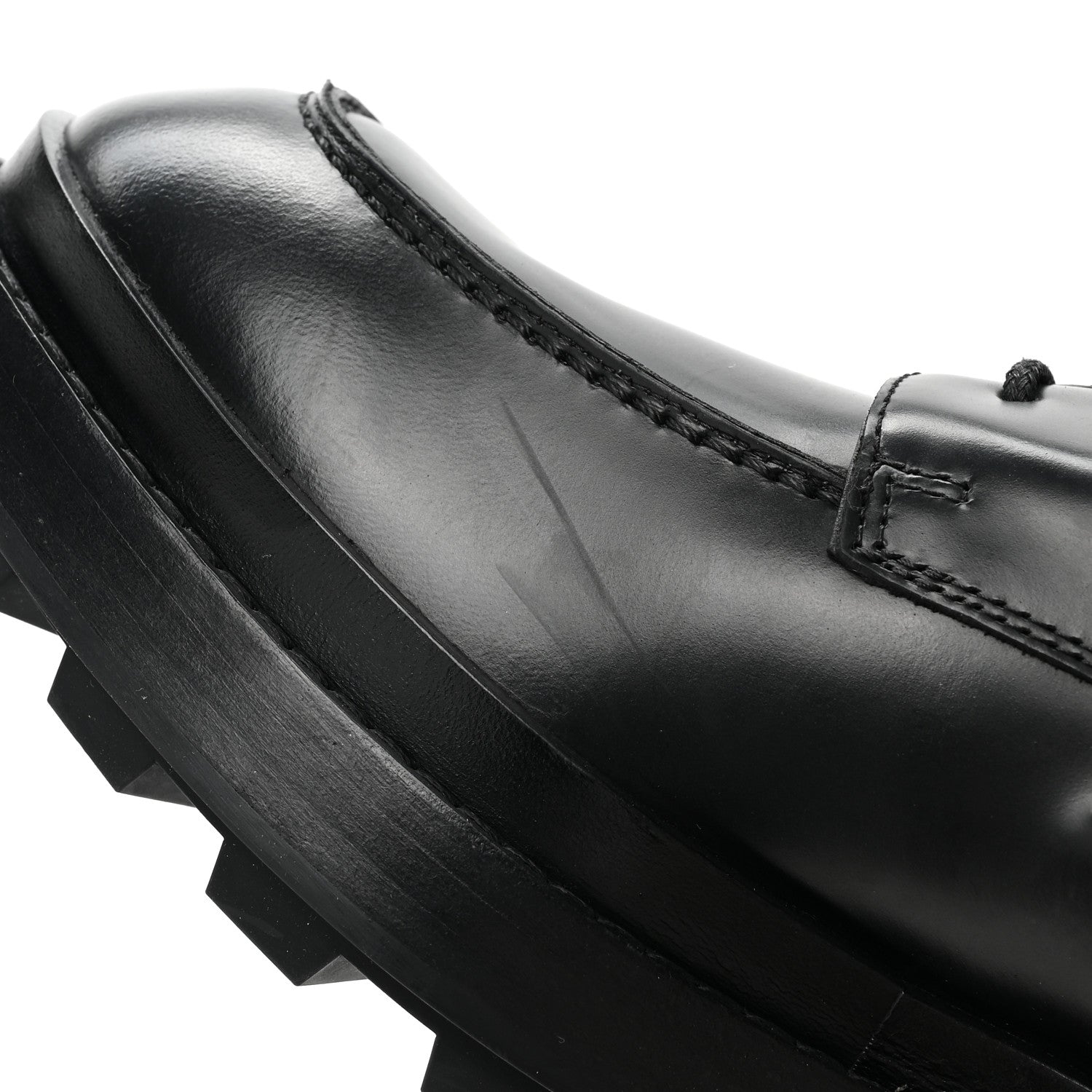 Hermes Glossed Calfskin First Oxford 39.5 Black 11 of 13