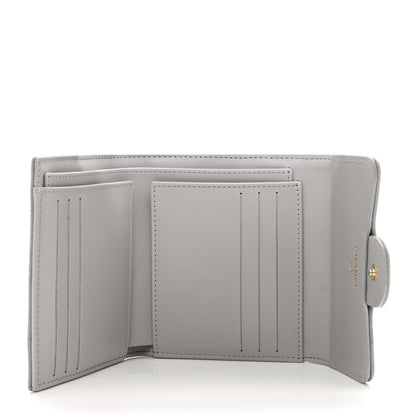 Chanel Caviar Quilted Compact Flap Wallet Grey 5 of 8