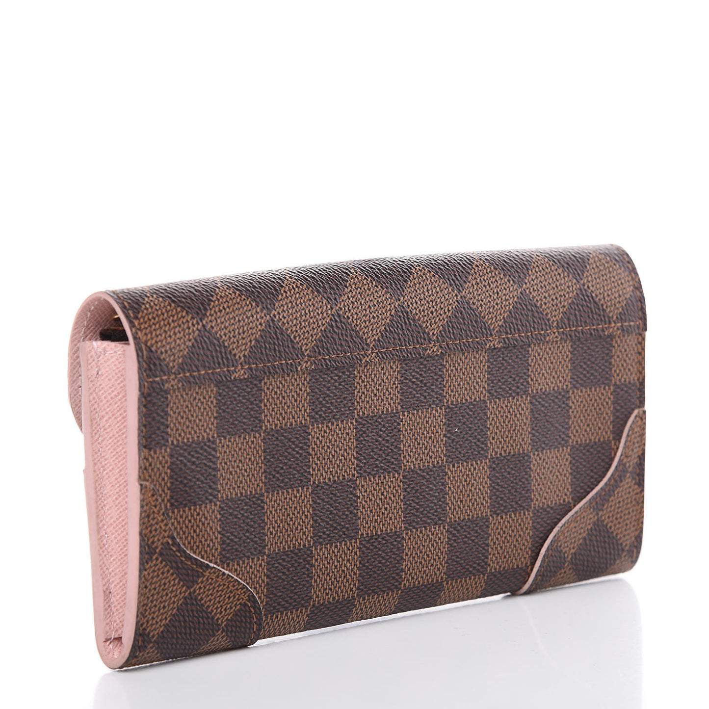 Damier Ebene Caissa Wallet Rose Ballerine