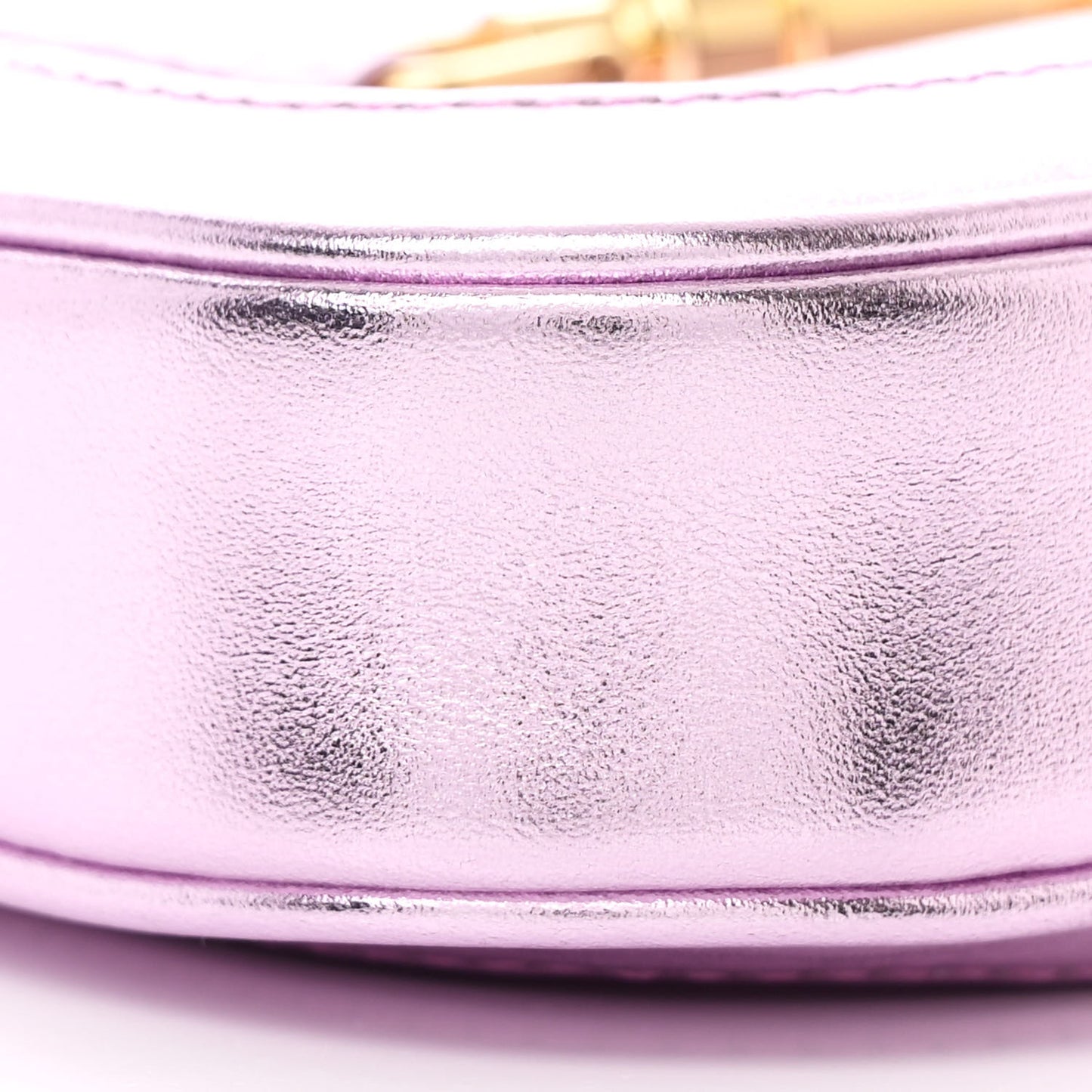 Laminated Nappa Nano Jackie 1961 Hobo Metallic Pink
