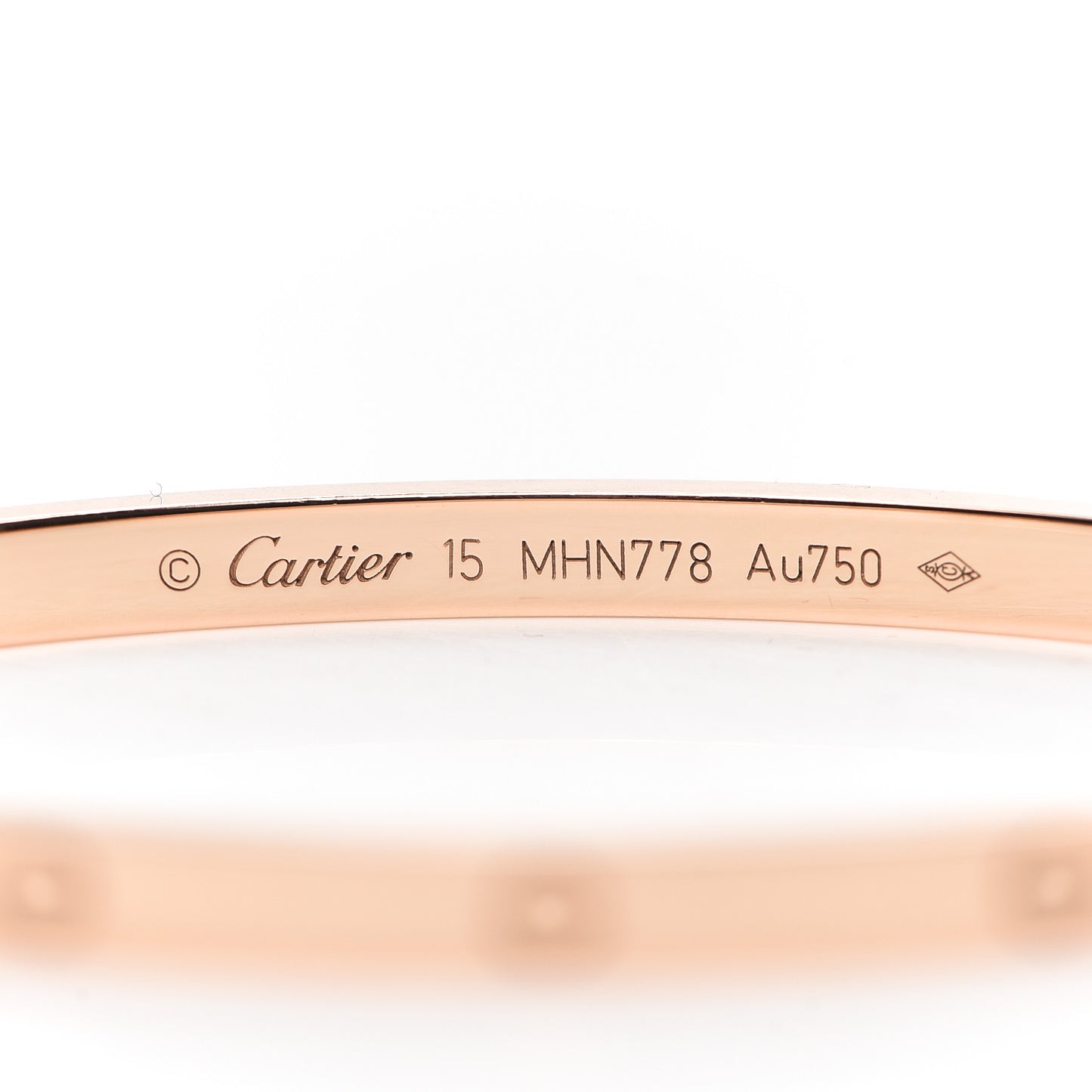 18K Pink Gold Small LOVE Bracelet 15