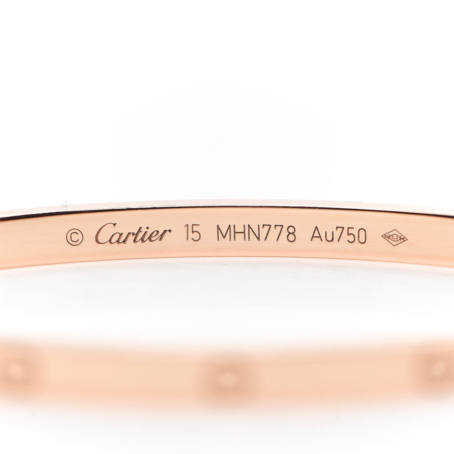 Cartier 18K Pink Gold Small LOVE Bracelet 15 4 of 5