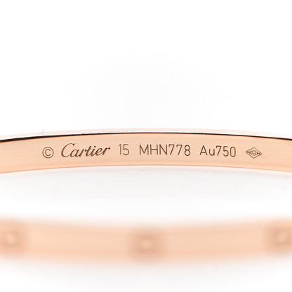 Cartier 18K Pink Gold Small LOVE Bracelet 15 4 of 5