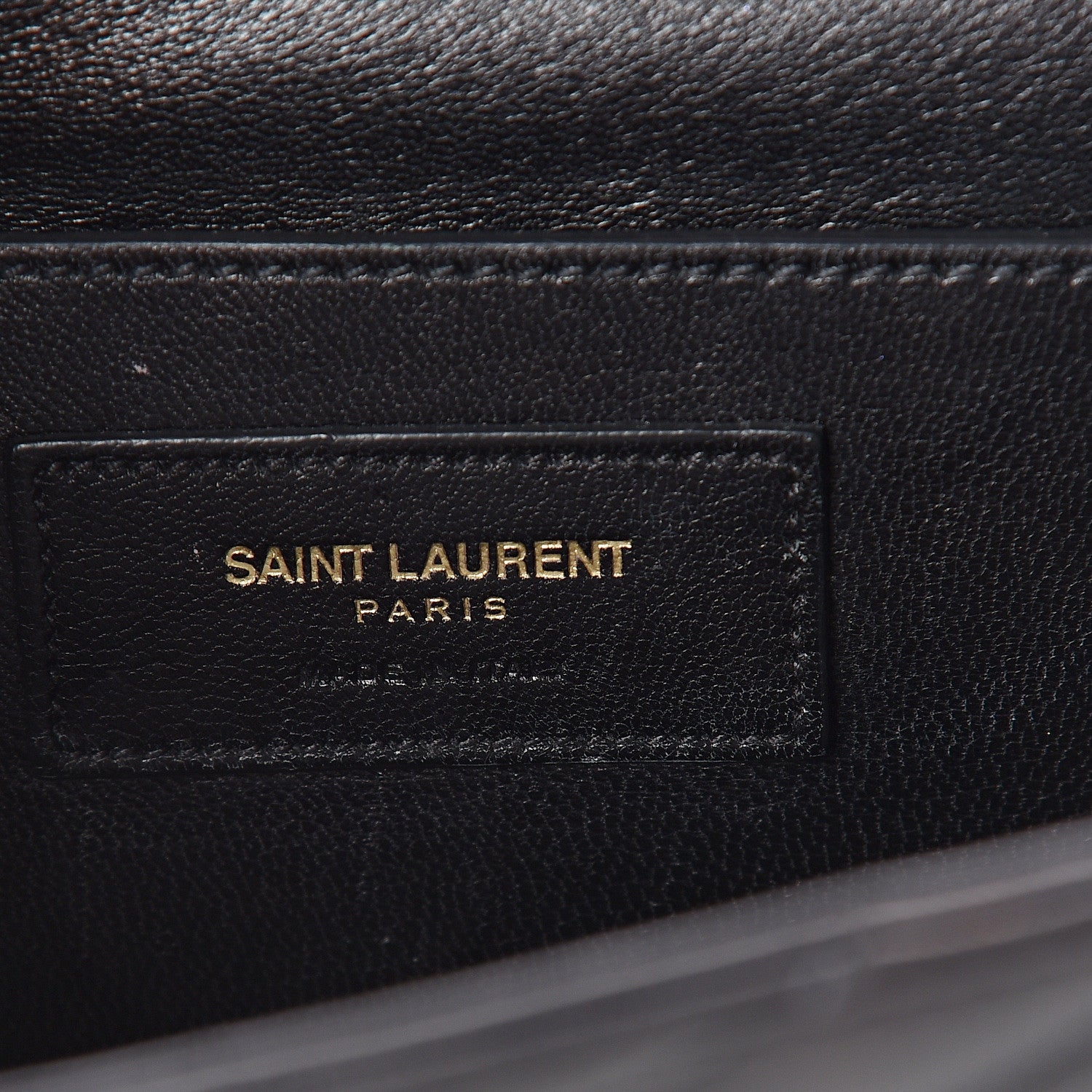 Saint Laurent Lambskin Matelasse Chevron Medium Monogram Satchel Black 5 of 8