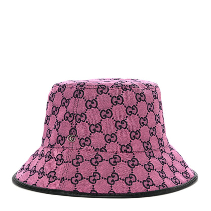 Gucci Canvas GG Monogram Bucket Hat XL Pink 1 of 7
