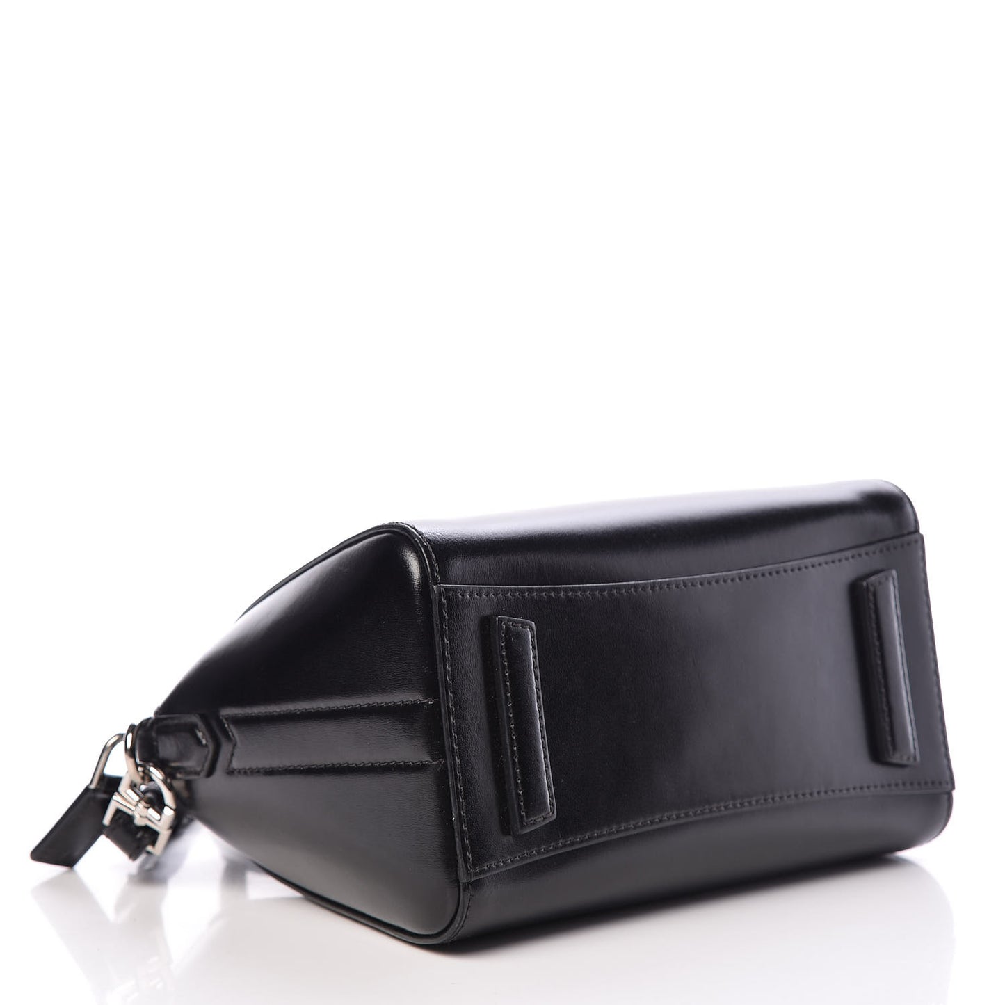Shiny Lord Calfskin Mini Antigona Black