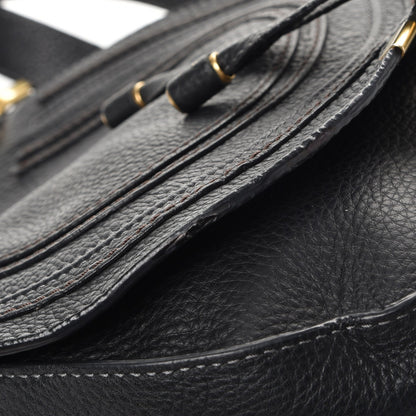 Chloe Calfskin Medium Marcie Round Crossbody Bag Black 10 of 11