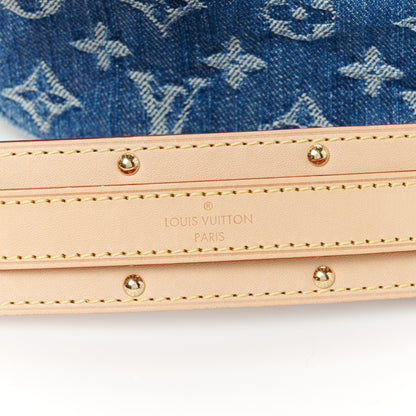 Louis Vuitton Monogram Denim Croissant MM Blue 8 of 13