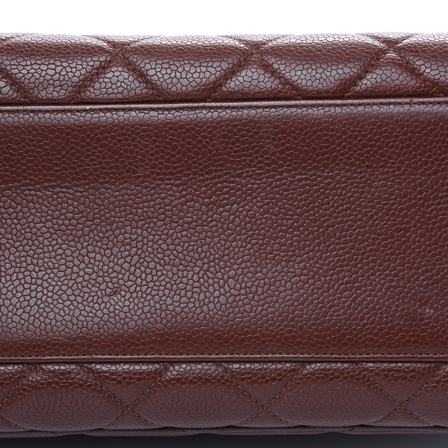Chanel Caviar Quilted Jumbo Kelly Flap Brown 15 of 16