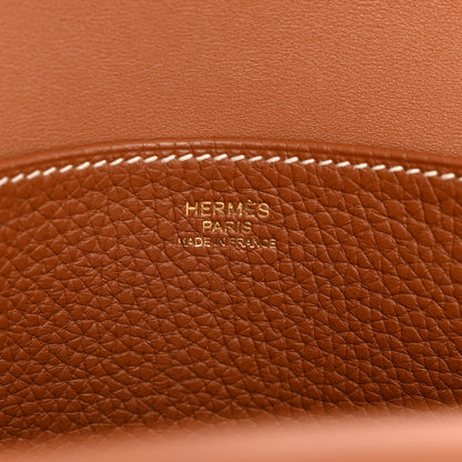 Hermes Taurillon Clemence Halzan 31 Gold 10 of 23