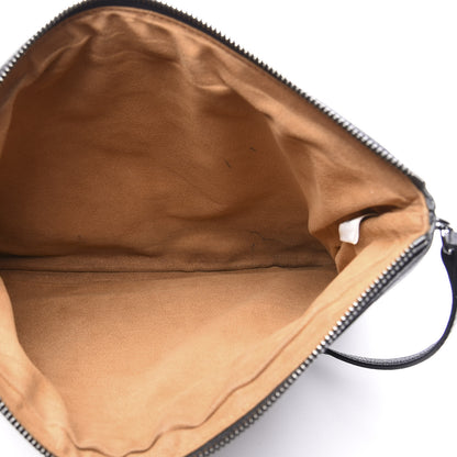 MCM Visetos Liz Shopper Tote Pouch Black 4 of 10