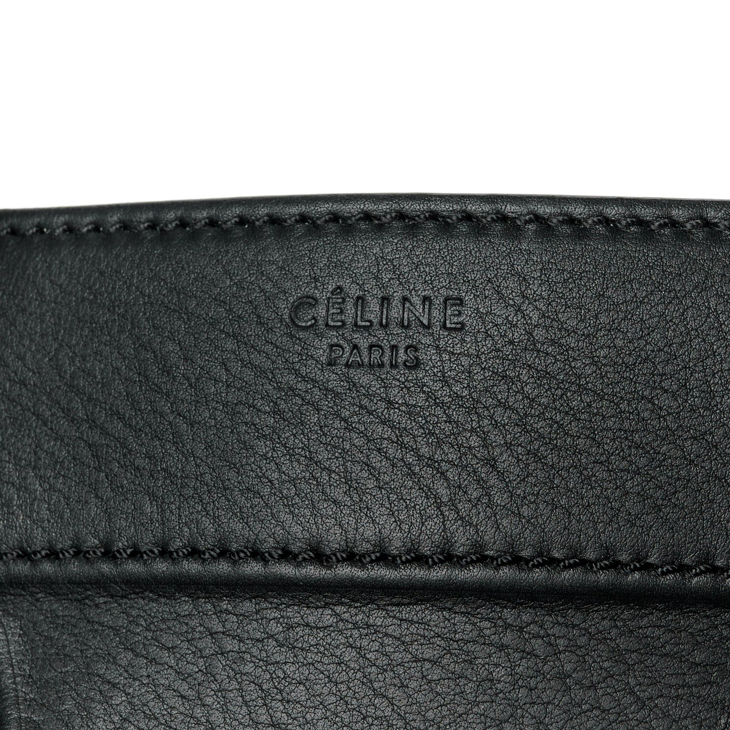 Grained Calfskin Medium Phantom Luggage Black