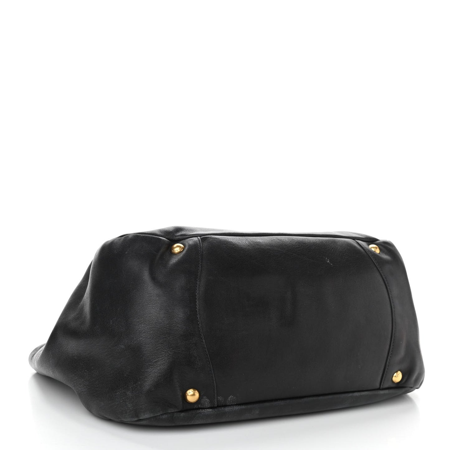 Soft Calf Chain Tote Black