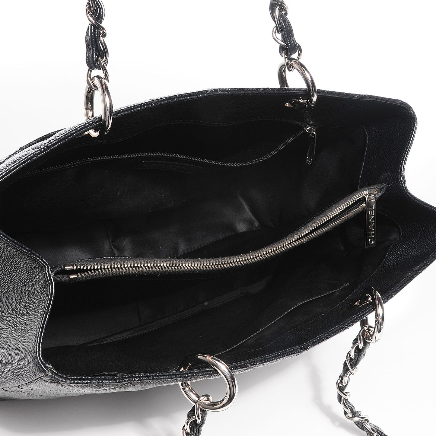 Caviar Quilted Grand Shopping Tote GST Black