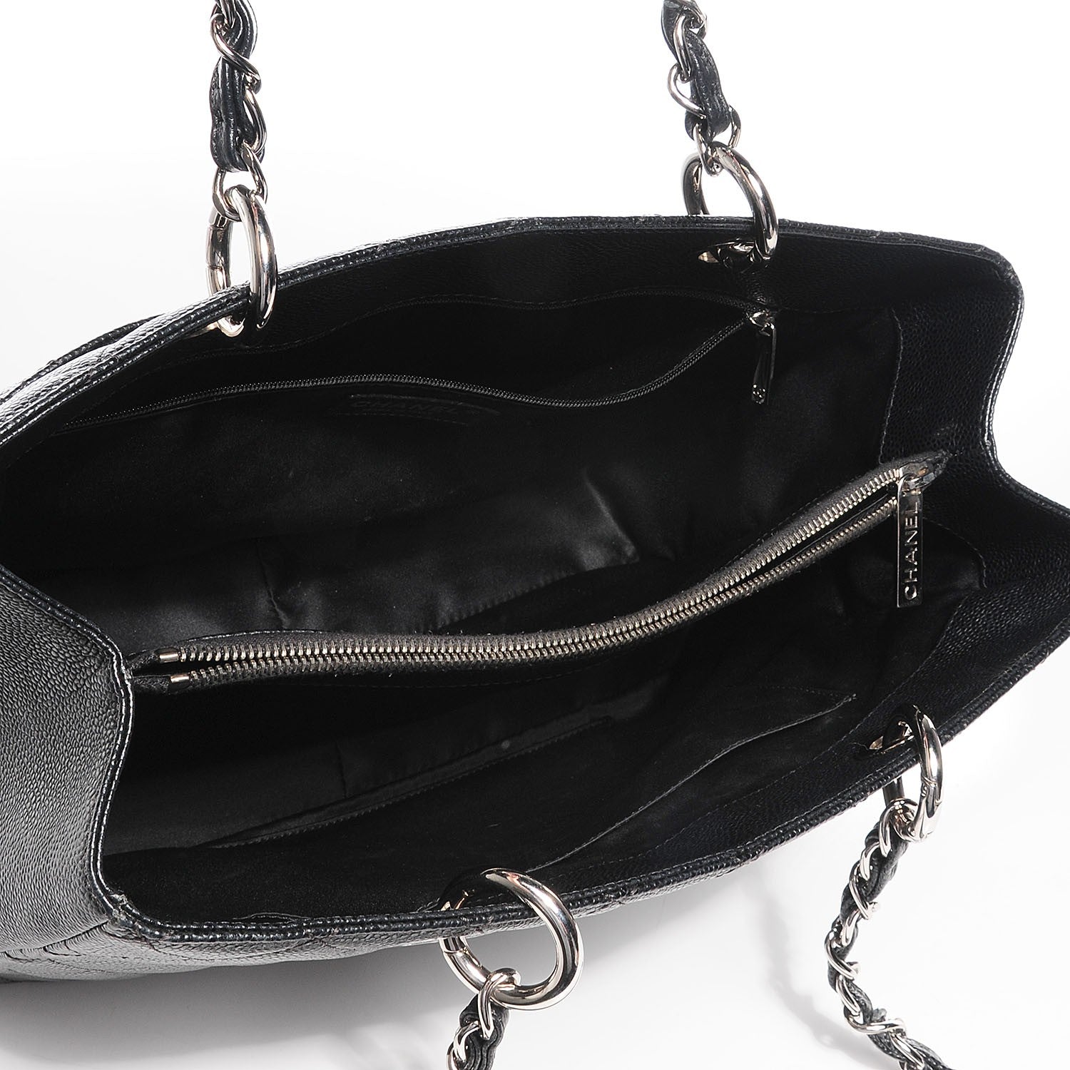 Chanel Caviar Quilted Grand Shopping Tote GST Black 5 of 7