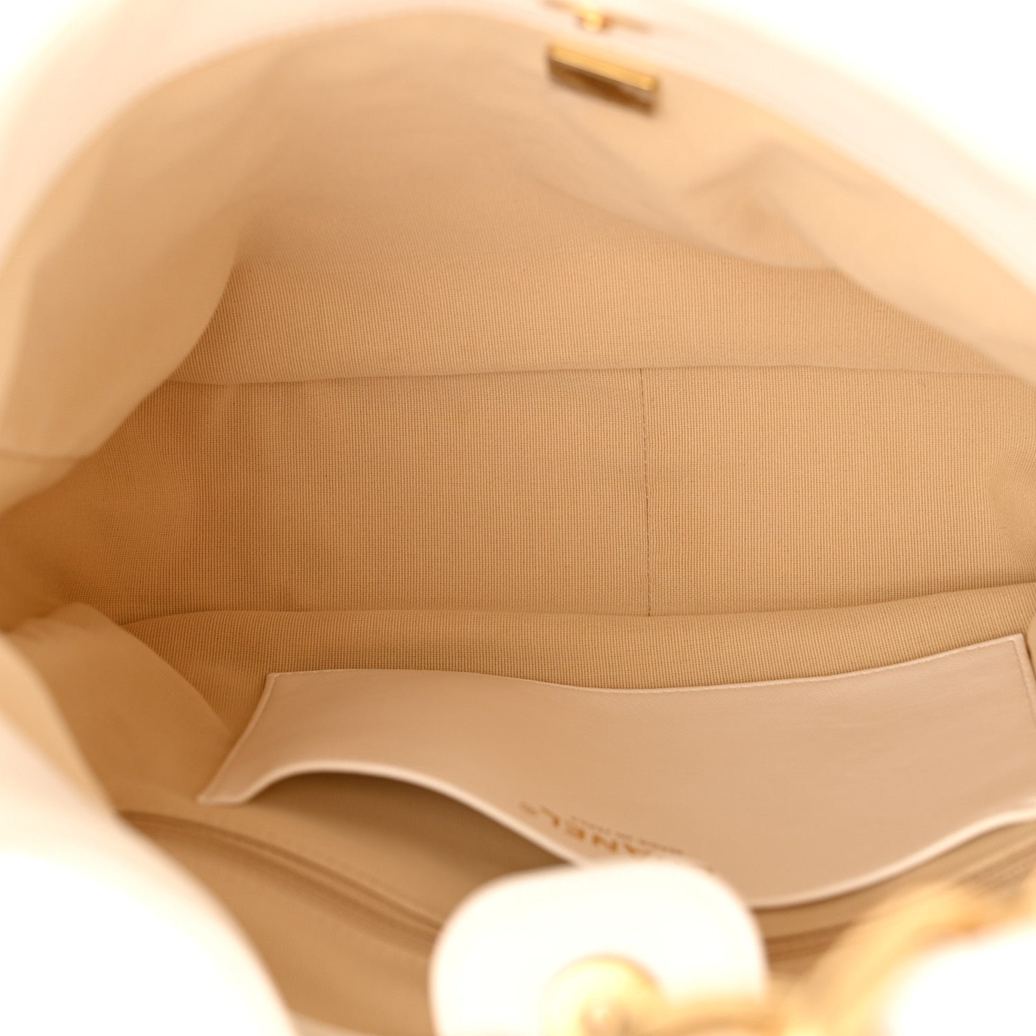 Chanel Lambskin Quilted Large CC Funky Town Hobo White 5 of 11