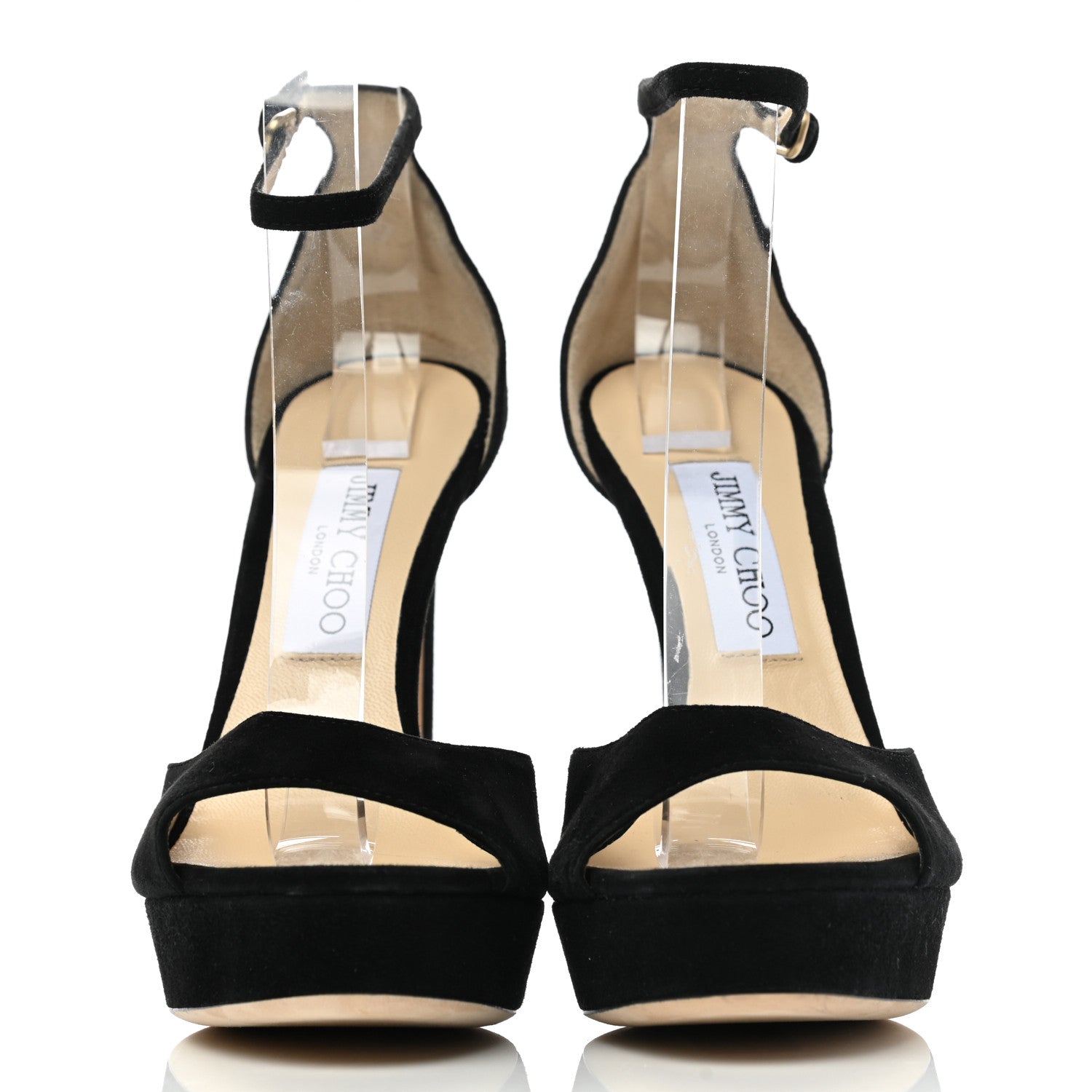 Jimmy Choo Suede Max 150 Sandals 37.5 Black 2 of 8