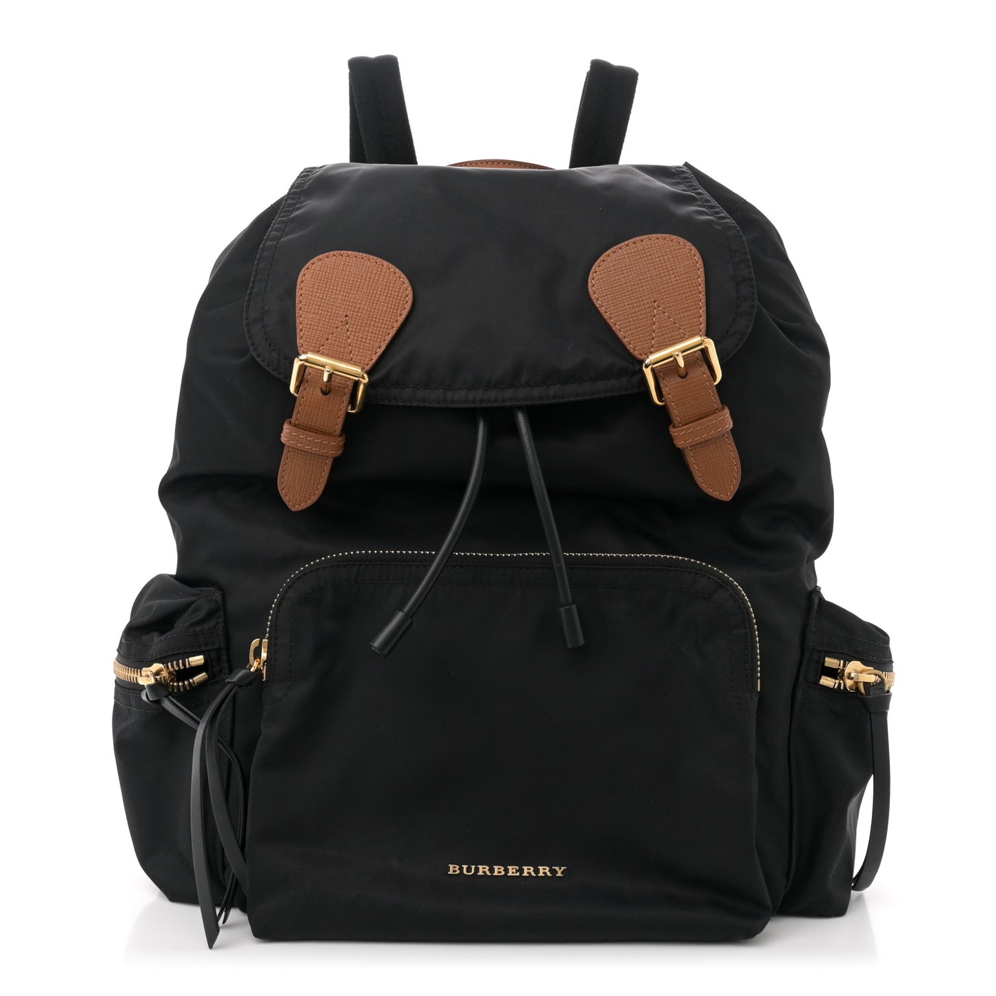 Nylon Large Rucksack Backpack Black