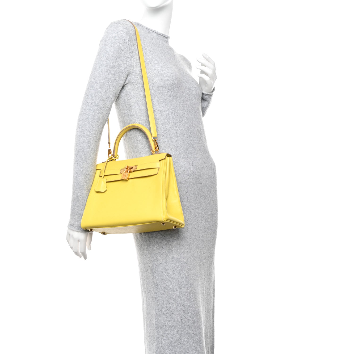 Hermes Evercolor Kelly Retourne 28 Lime 2 of 20